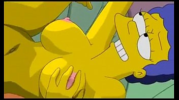 simpsons porn homer comendo a esposa safada em cima da cama